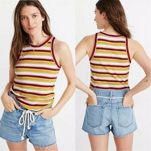 NWT Madewell Westville Tank Top Stripe XXS